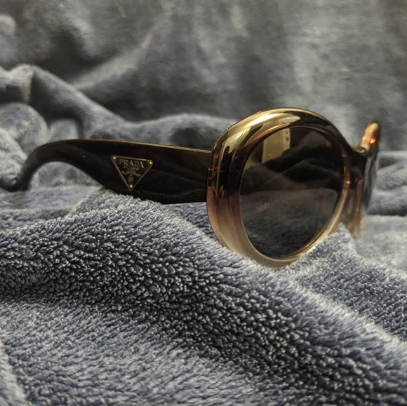PRADA SPR 30P Brown Gradient/Polarized PDM-6E1 Sunglasses 55-19-140 EUC - Picture 12 of 16